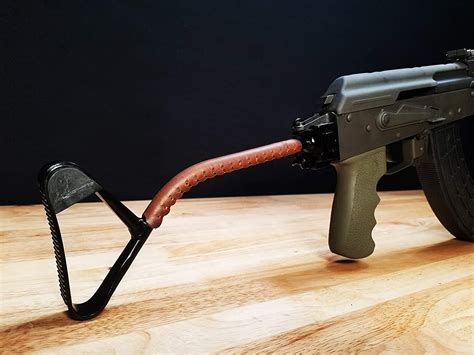New Leather Cheek Rest Wrap For Ak 47 Folding Stocks From D4 Guns The