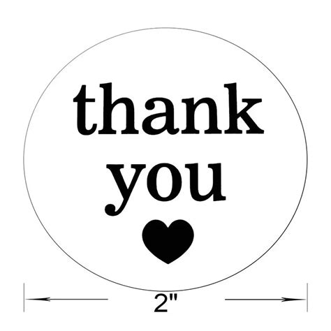 Office Supplies All Purpose Labels Round Thank You Sticker Tags For