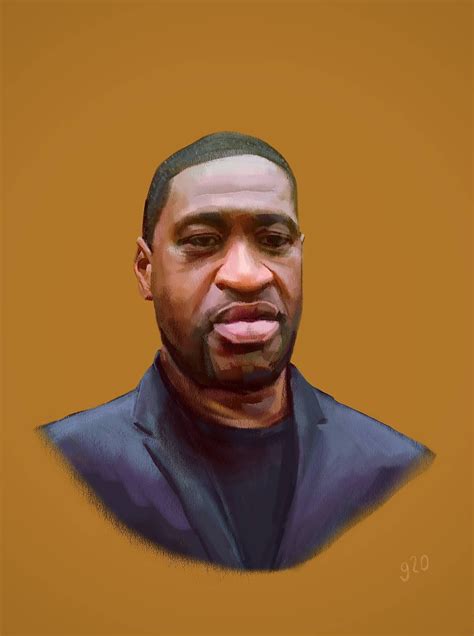 George floyd would have been 47 years old today. Portrait of George Floyd in Procreate : Illustration