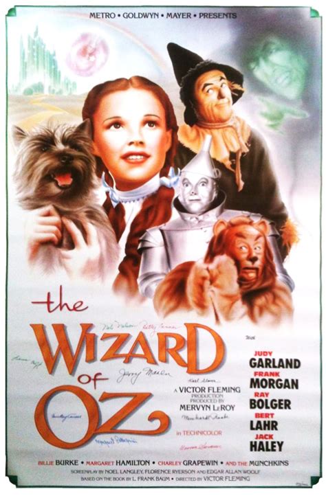 Metro Goldwyn Mayer 1939 Movie Poster From The Wizard Of Oz The