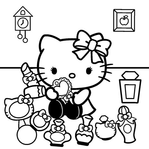 Hello Kitty Colouring Pages Cute Coloring Pages Coloring Book Art