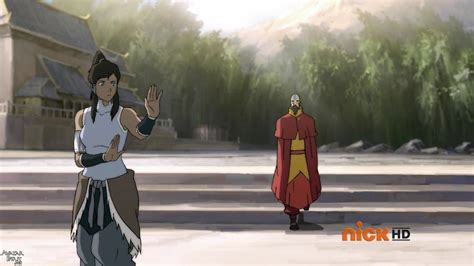 Avatar Korra Practicing Airbending Stances Tenzin Approaching Her