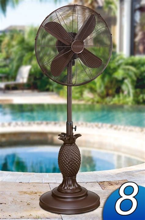 18 Tropical Breeze Pedestal Misting Fan Outdoor Fan Deco Breeze