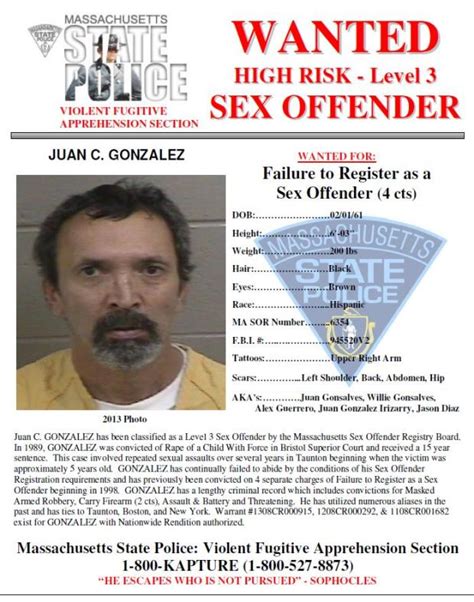 State Polices Sex Offender Most Wanted
