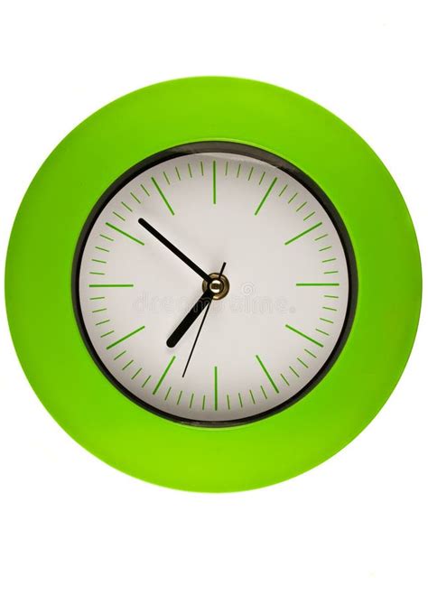 Green Clock Stock Image Image Of Appointment Macro 13808631