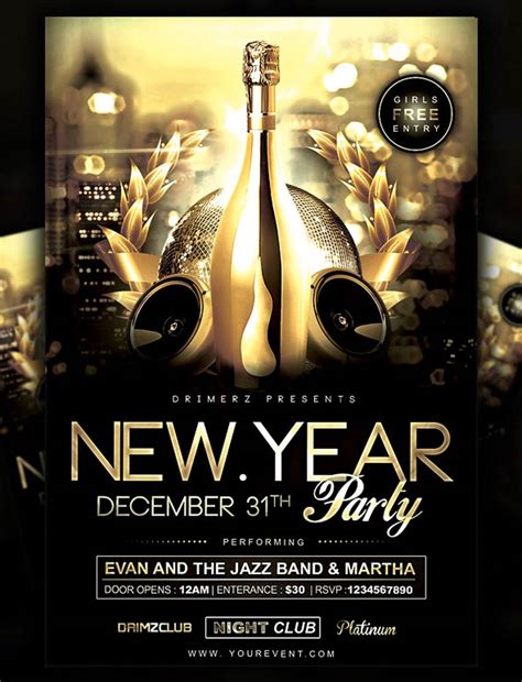 30 Best New Years Eve Flyers And Invitations