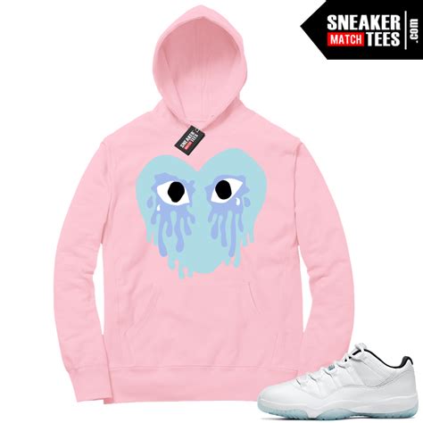 Legend Blue 11 Lows Hoodie Pink Crying Heart Sneaker Hoodies For Jordans