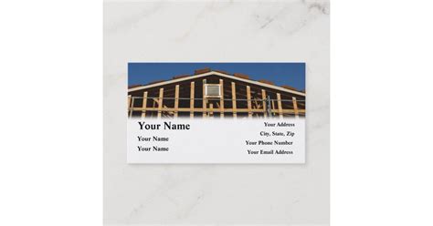 Construction Contractor Home Repair Business Card Zazzle