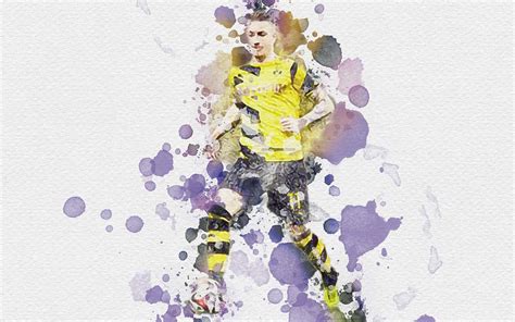 Marco Reus Artwork Football Stars Borussia Dortmund Bvb Reus Soccer