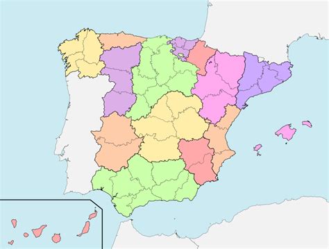 Historia De España Mapa Divisiones Administrativas Después De Jburgos