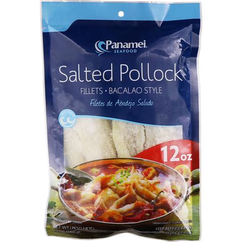 Panamei Seafood Bacalao Style Salted Pollock Fillets Frozen Seafood