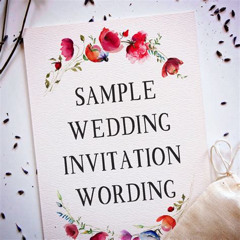 Wedding Invitation Cards Words Examples Best Design Idea