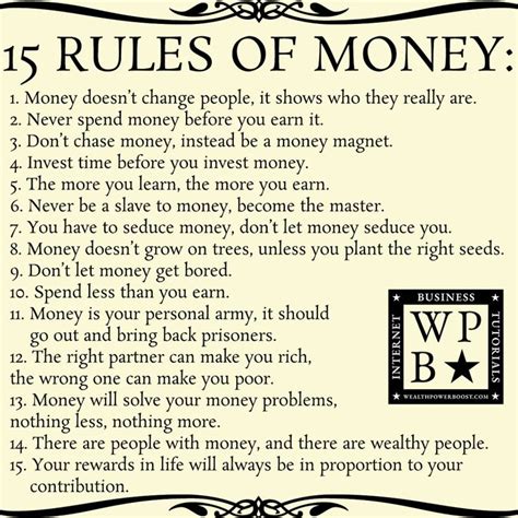 15 Rules Of Money Money Management Advice Money Saving Tips Money