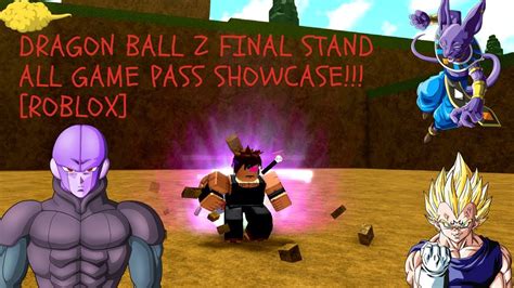 Dragon Ball Z Final Stand All Game Pass Showcase Roblox Youtube