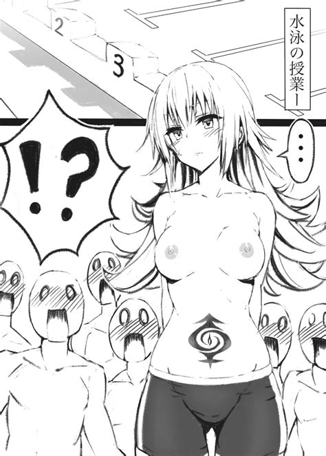 Fuchitoro Kazamaki Matsuri Ayakashi Triangle Highres 1girl Breasts Casual Nudity