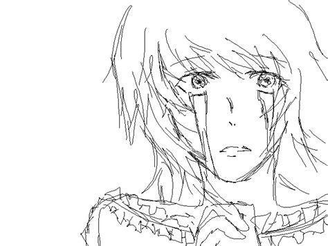 Anime Girl Crying Sketch By Kira Asakura On Deviantart