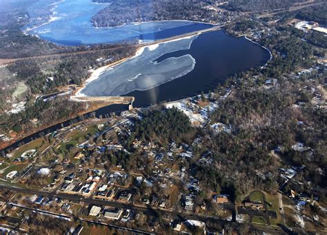 Aerial Photos Of Sanford Lake And Wixom Lake Jan 8 2019