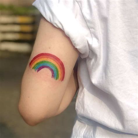 23 Rainbow Tattoo Design Examples For Pride Month And Beyond Boho