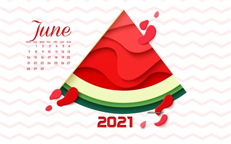 Download Wallpapers June 2021 Calendar 2021 Summer Calendar