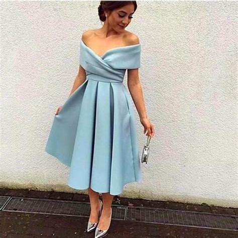 Cute Light Blue Off Shoulder Short Prom Dress Cocktail Dress · Little Cute · Online Store