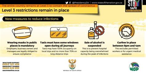 The new rules allow the sale of cigarettes and vaping products. New lockdown rules for South Africa - Alcohol banned with immediate effect
