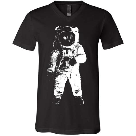 Space Astronaut Man On The Moon Print Asst Colors Shirts Kitilan