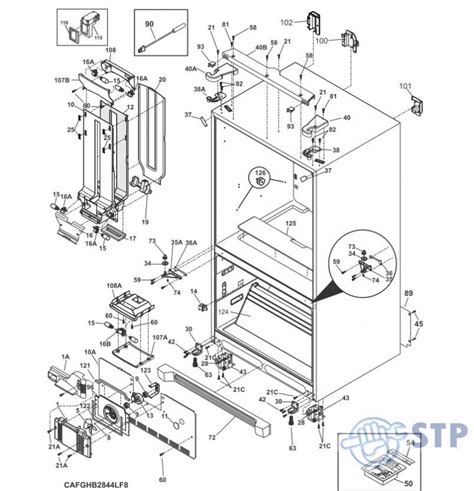 Stp Appliances Diagramas De Fghb2844lfd Refrigerador Frigidaire
