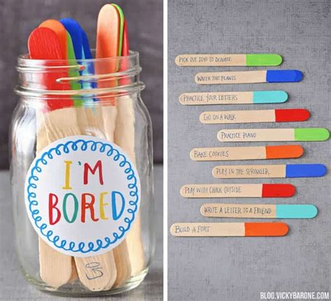 When your kids say, i'm bored encourage them to pull a ticket from the jar, then, they do whatever the ticket says. 5 Of The Best "I'm Bored" Activities On Pinterest