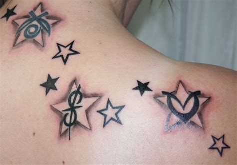 More Stars Letter Tattoo By 2face Tattoo On Deviantart