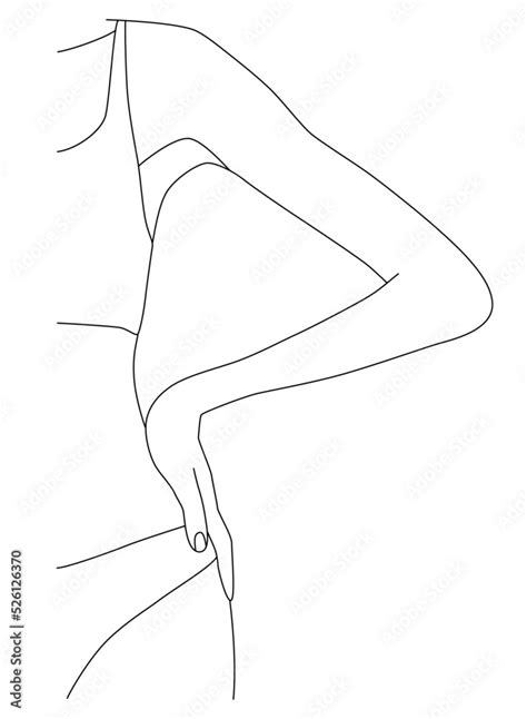 Drawing One Line Of The Female Body Female Figure The Beauty Of The