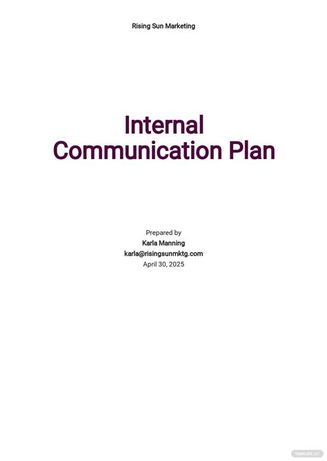 53 Free Communication Plan Templates Edit And Download