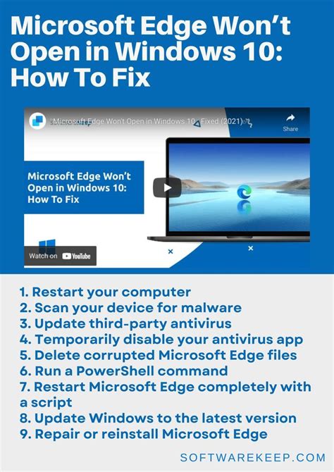 Microsoft Edge Wont Open In Windows How To Fix Windows Microsoft Windows