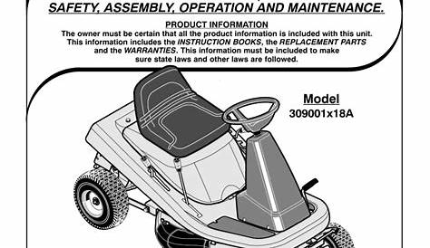 murray lawn mower manuals