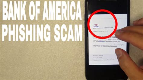 Bank Of America Phishing Email Scam 🔴 Youtube