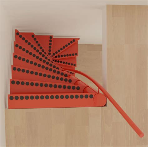 Unique Patented Stair Which Only Takes Up A 1m Sq Foot Print Its Unique Design Allows It To