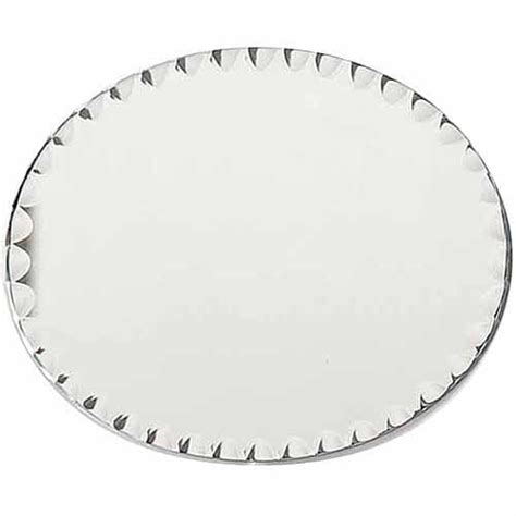 Darice Oval Glass Mirror With Scallop Edge 8 X 10