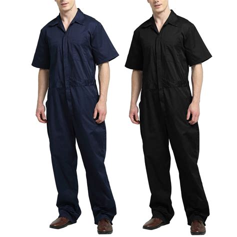 Toptie Toptie Pack Of 2 Mens Lightweight Short Sleeve Work Coverall