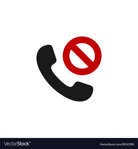 Missed Call Icon App Symbol Symbol For Your Web Vector Image