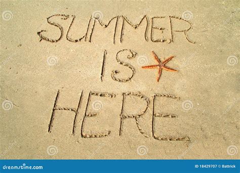 Summer Is Here Stock Image Image Of Season Postcard 18429707