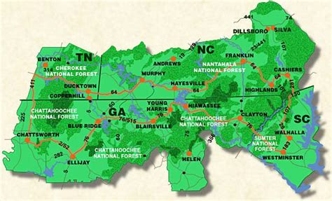 Map Of The Southern Highroads Trail