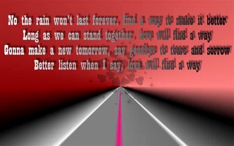 Song Lyric Quotes In Text Image Love Will Find A Way Christina