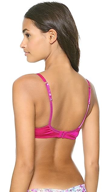 Fleur Du Mal Rose Lace Quarter Cup Bra Shopbop