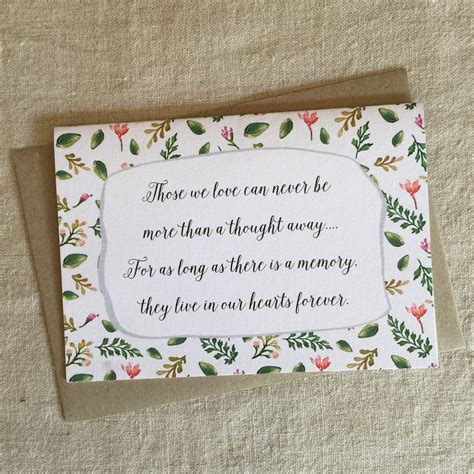 Sympathy Quote Card Pink Paddock Store