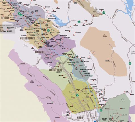 Napa Valley Winery Map Plan Your Visit To Our Wineries California