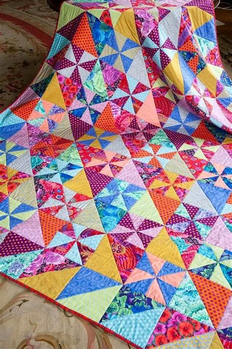 Pinwheels Are Spinning Bright Pinwheel Quilt Quilt Patterns Quilt