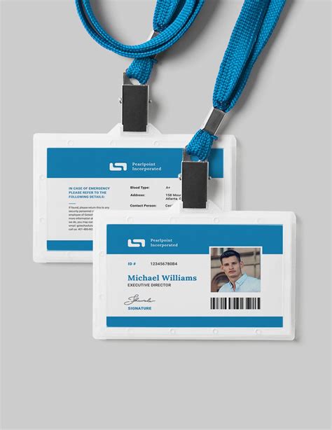 Id Card Template Download In Illustrator Psd