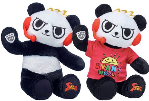 Ryan's world, combo panda, large plush, 10 inches. Ryan's World Combo Panda & Accessories Now at Build-A-Bear