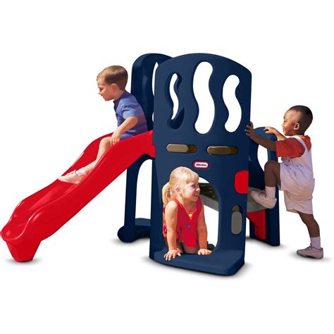 Tikes Hide And Slide Climber Blue And Red Climbing Toy And Slide For Kids