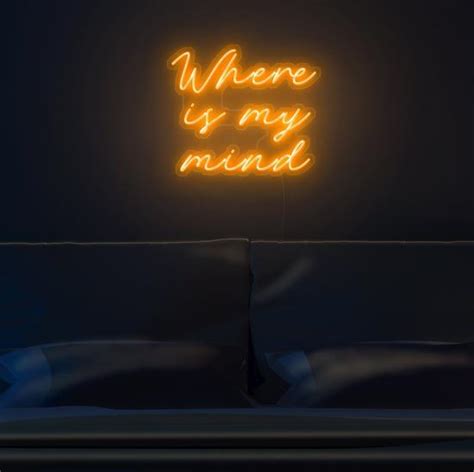 Shop For Where Is My Mind Aesthetic Neon Sign Online Zesta Neon