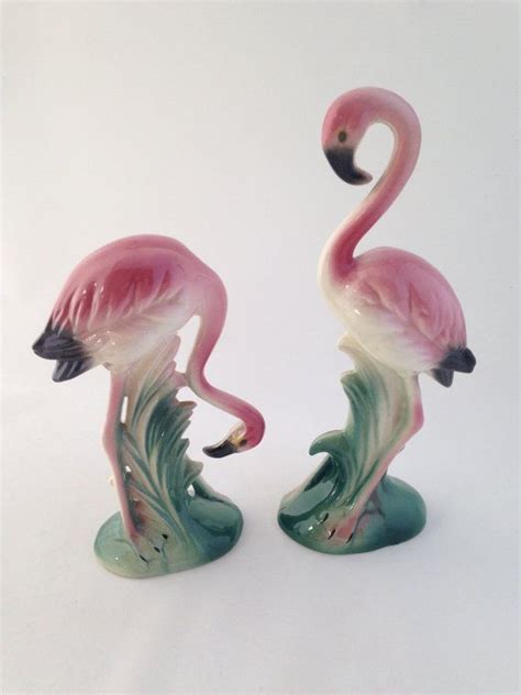 Vintage Flamingo Figurine Collectible Mid Century Flamingo Etsy